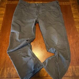 True Religion Gray Slim Fit Jeans Size 38 Designer Streetwear Denim Pants